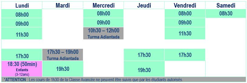 Horaire �shrama Tavira - Association du Yoga